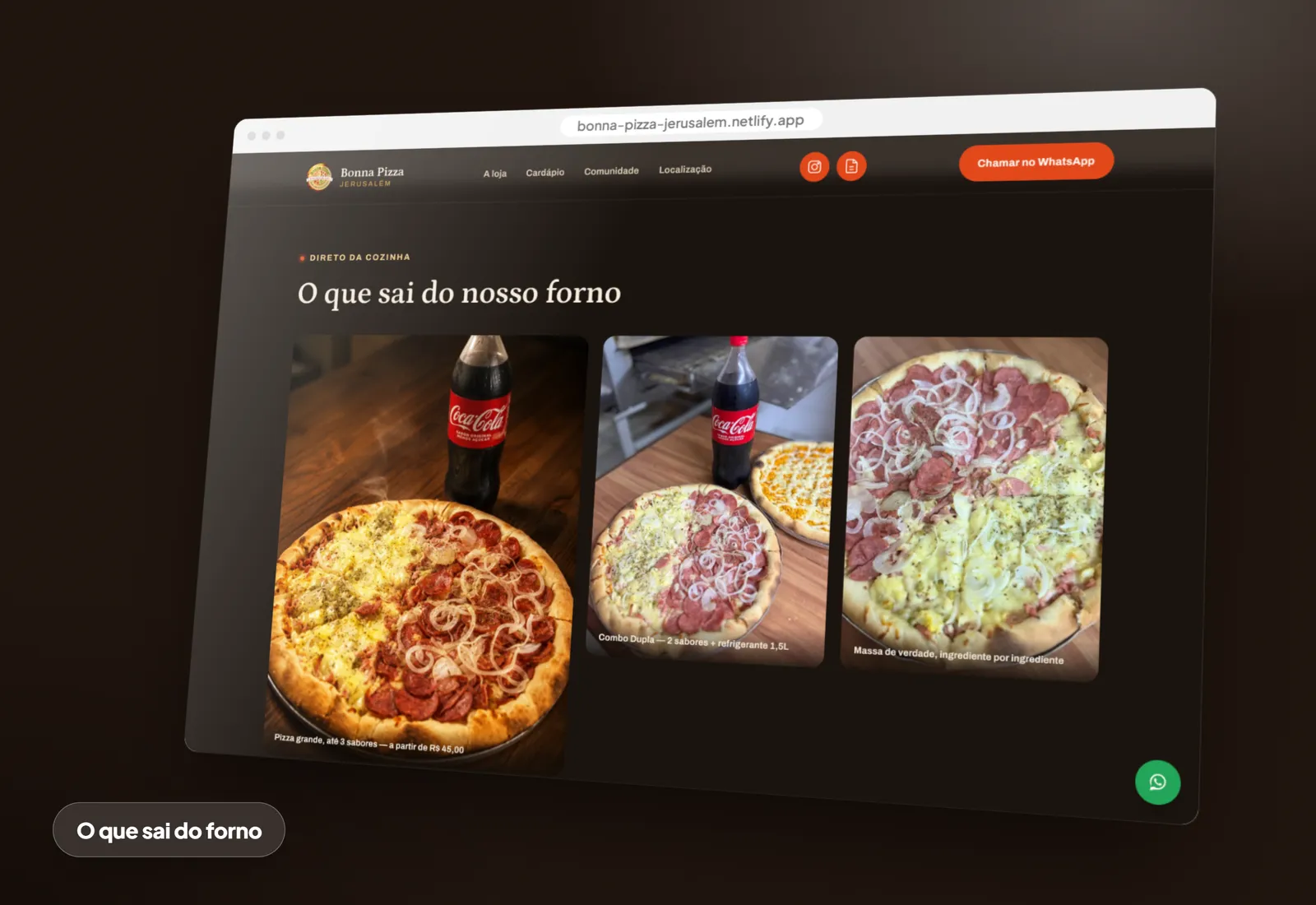 Bonna Pizza Jerusalém: O que sai do forno